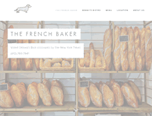 Tablet Screenshot of frenchbaker.ca